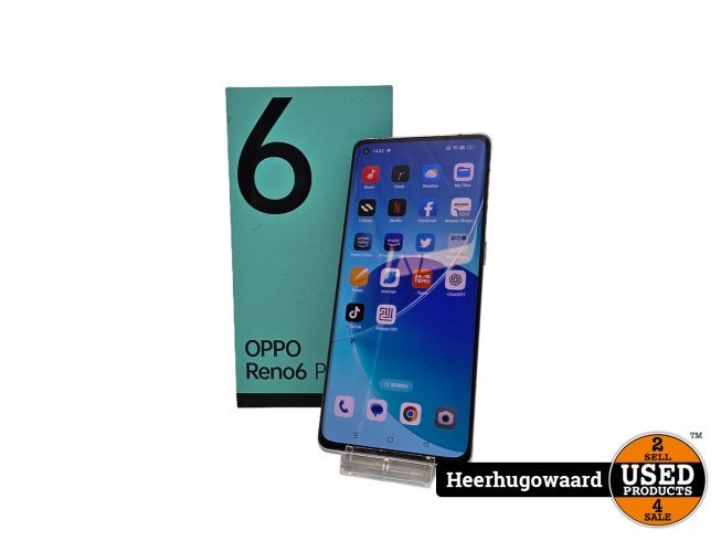 Oppo Reno6 Pro 5G 12GB 256GB Lunar Gray in Goede Staat, Telecommunicatie, Mobiele telefoons | Overige merken, Oppo, Zo goed als nieuw