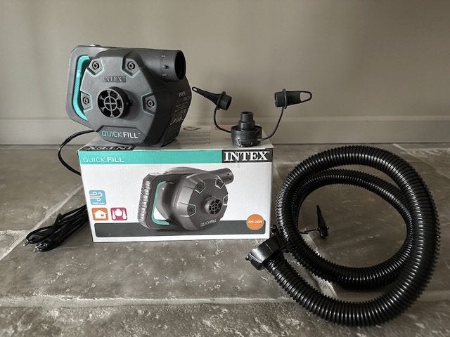 Intex Quickfill electrische luchtpomp met slang ZGAN, Ophalen of Verzenden, Zo goed als nieuw, Elektrisch