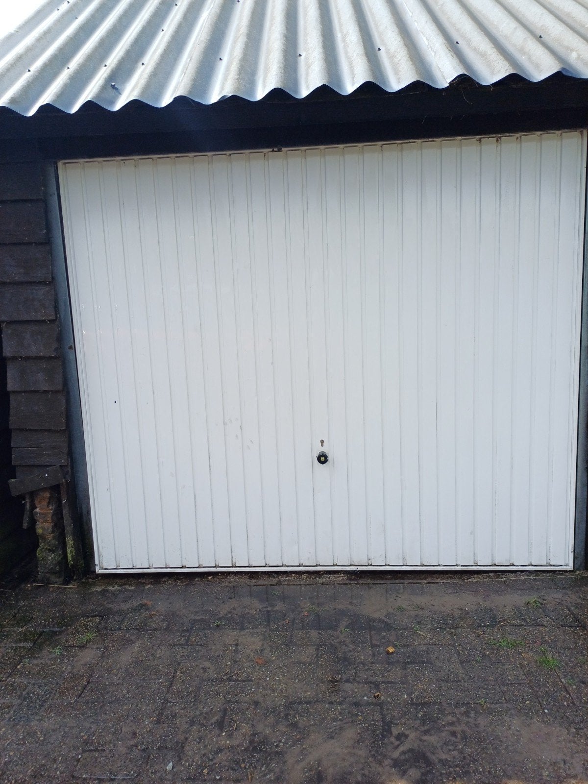 Witte Garagedeur - Gebruikt, Goede Staat, Ophalen of Verzenden