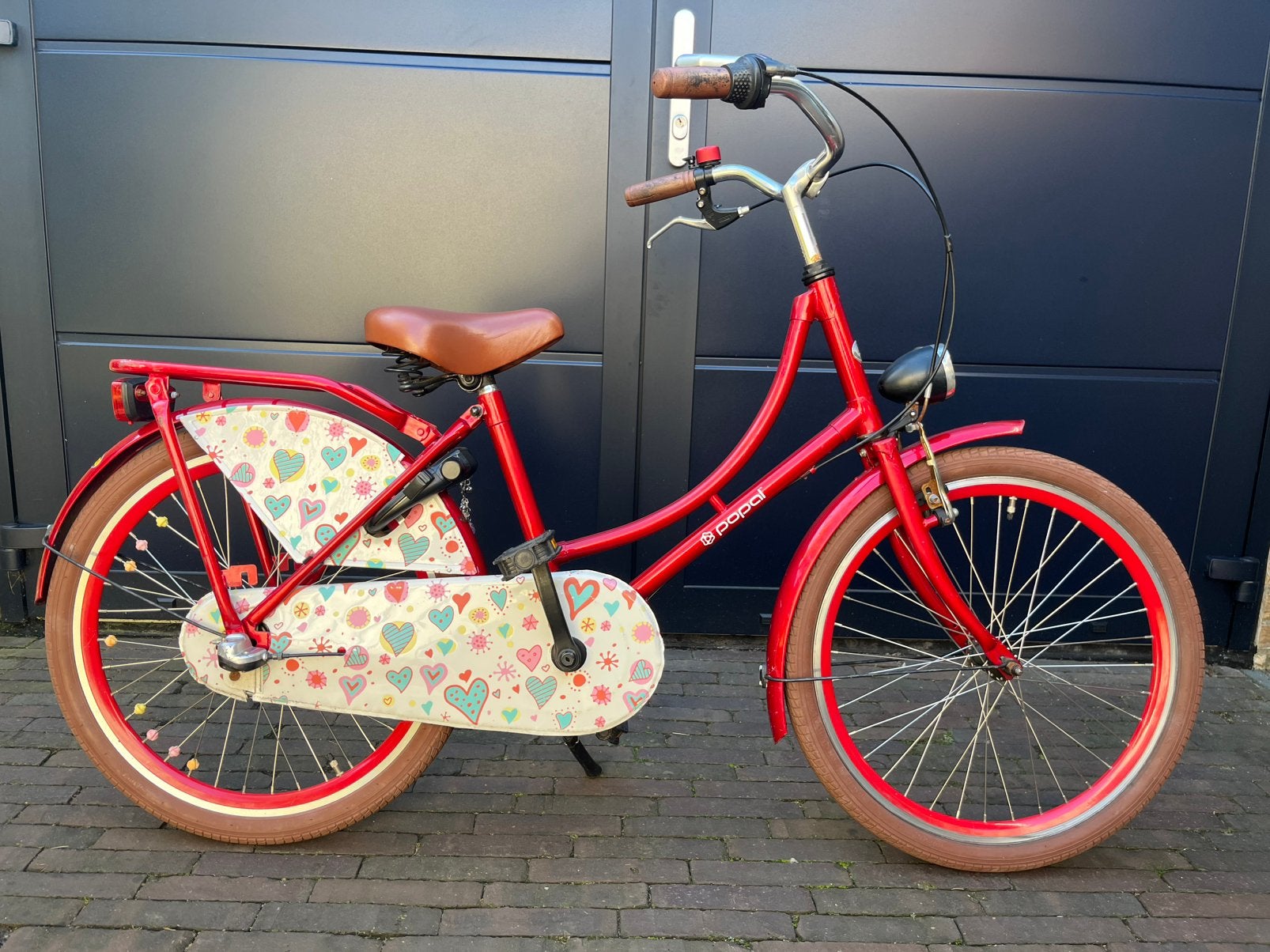 22 inch popal meisjes fiets, Fietsen en Brommers, Ophalen, Terugtraprem, 22 inch, Gebruikt