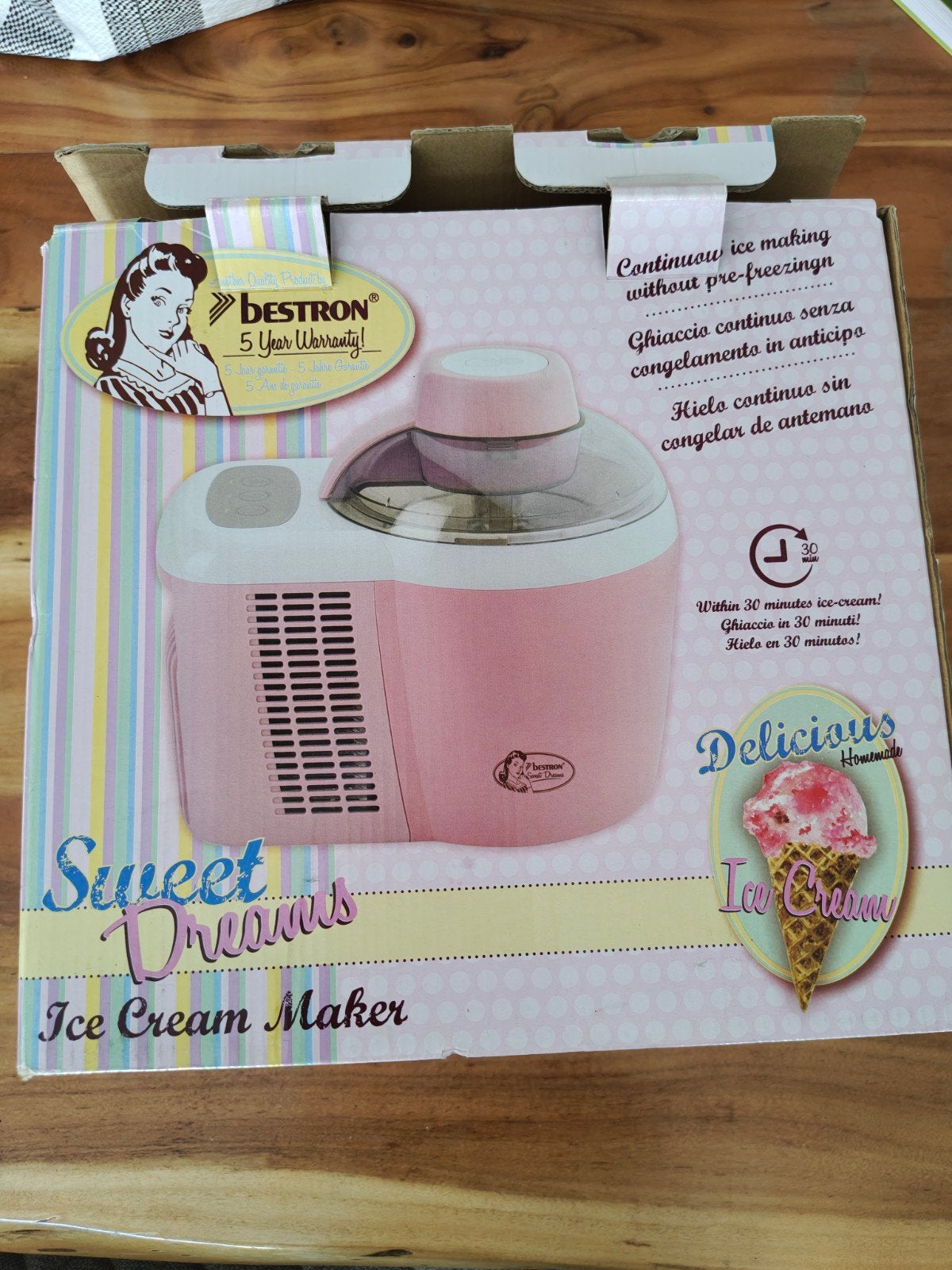 Bestron Sweet Dreams IJsmachine - Zo goed als nieuw, Witgoed en Apparatuur, IJsmachines, Ophalen of Verzenden