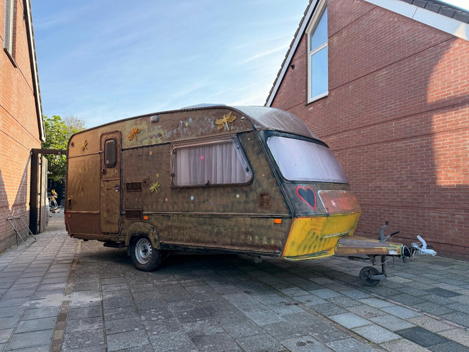 Festival caravan met vast bed en keuken, Ophalen, Gebruikt, Elektrische rolstoel