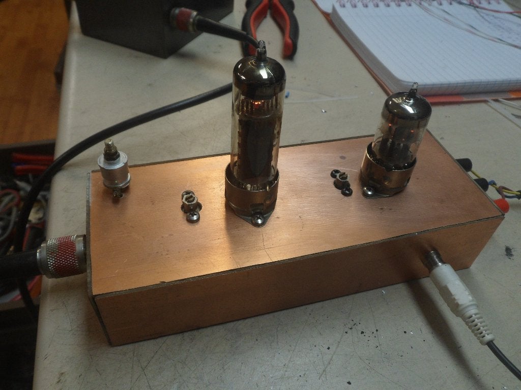 buizen 2traps qqe03/12   ecc85    vrij loop fm zender, Ophalen of Verzenden, Gebruikt, Zender