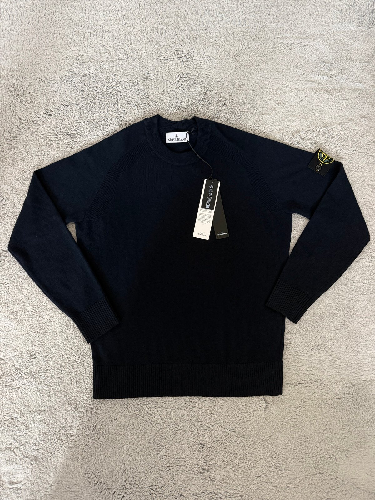 Stone Island Virgin Wool Crewneck Sweater Maat S, Ophalen of Verzenden, Nieuw, Maat 46 (S) of kleiner, Blauw