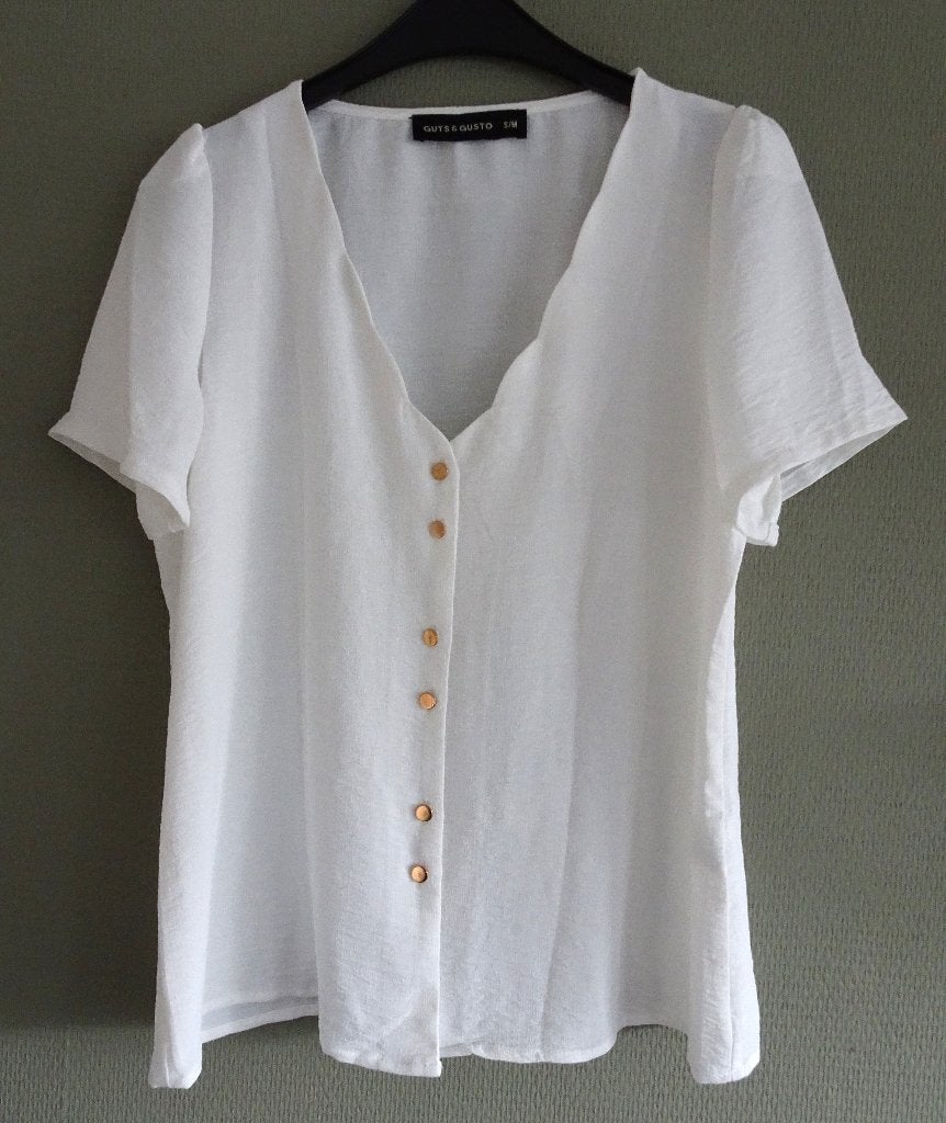 BLOUSE VAN GUTS & GUSTO MAAT 38, Maat 38/40 (M), Guts & Gusto, Wit, Ophalen of Verzenden