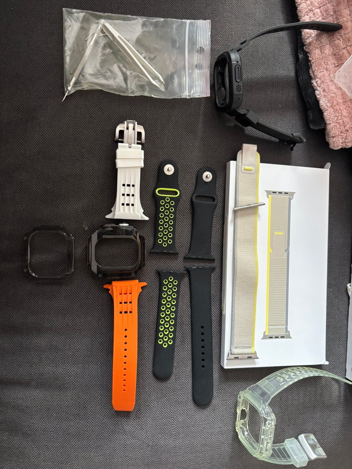 6 Apple watch ultra bandjes, Ophalen of Verzenden, Zo goed als nieuw, IOS