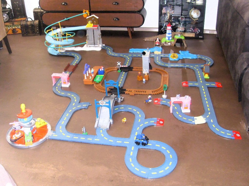 Paw Patrol - complete stad / avonturenbaai / uitgebreide set, Ophalen, Zo goed als nieuw