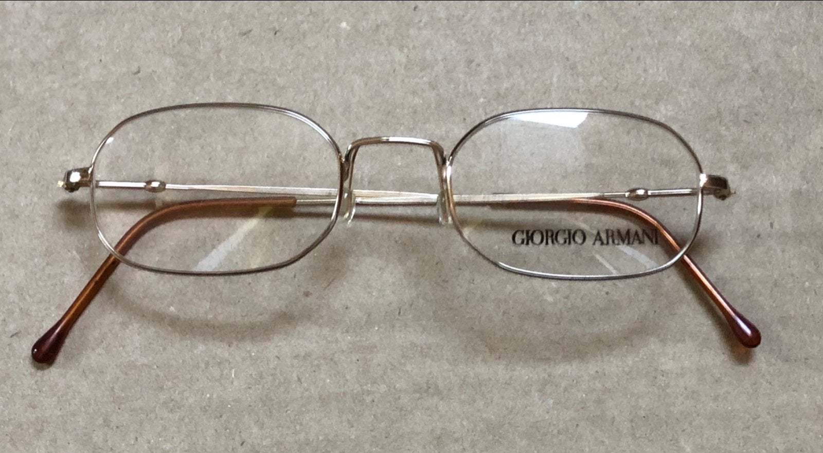 Vintage Giorgio Armani 1005 Bril - Jaren '90 Ovaal, Overige merken, Overige kleuren, Nieuw, Ophalen of Verzenden