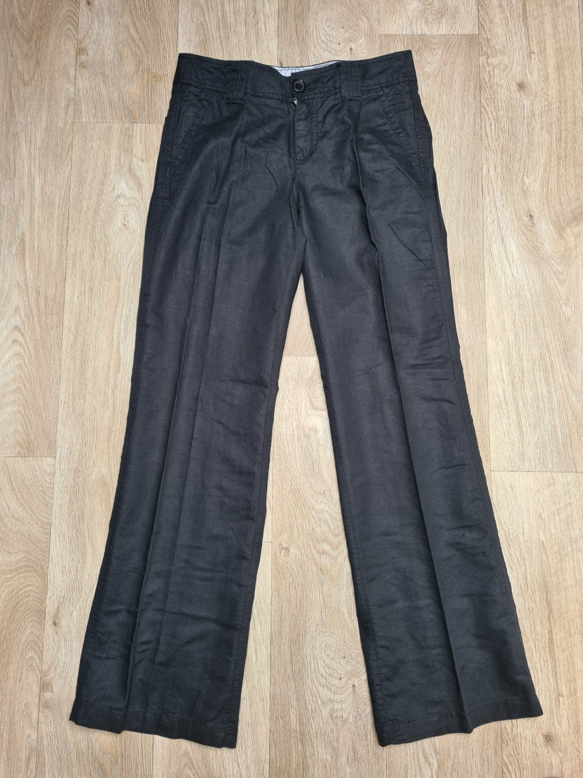 Zwarte linnen/katoenen broek Esprit, Maat 36, Kleding | Dames, Verzenden, Zwart, Zo goed als nieuw, Maat 36 (S)