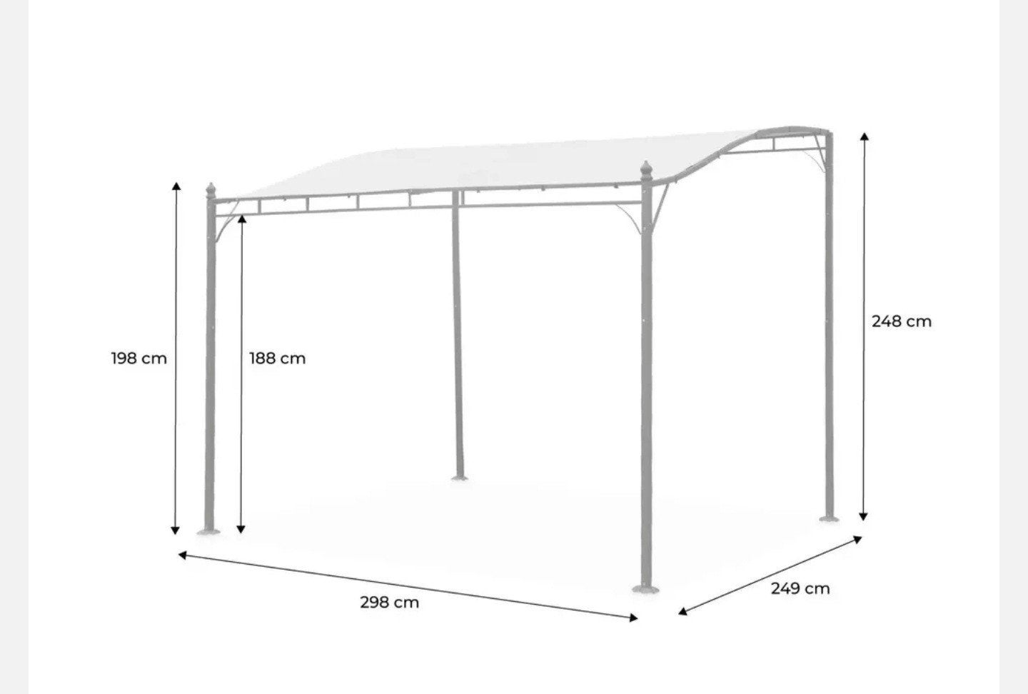 Pergola, kleur taupe, Tuin en Terras, Overkappingen, Ophalen, Nieuw, Tuinpaviljoen