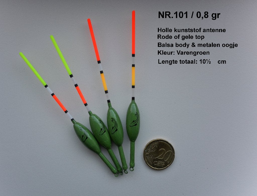 KARPER/BRASEM DOBBER HANDBUILT NR. 101 / 0,8 gram, Ophalen, Nieuw, Dobber of Lood