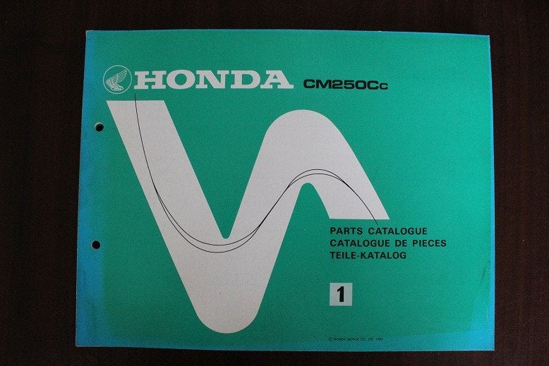 Honda CM250 Cc 1982 motorcycle parts list teile katalog, Ophalen of Verzenden, Honda