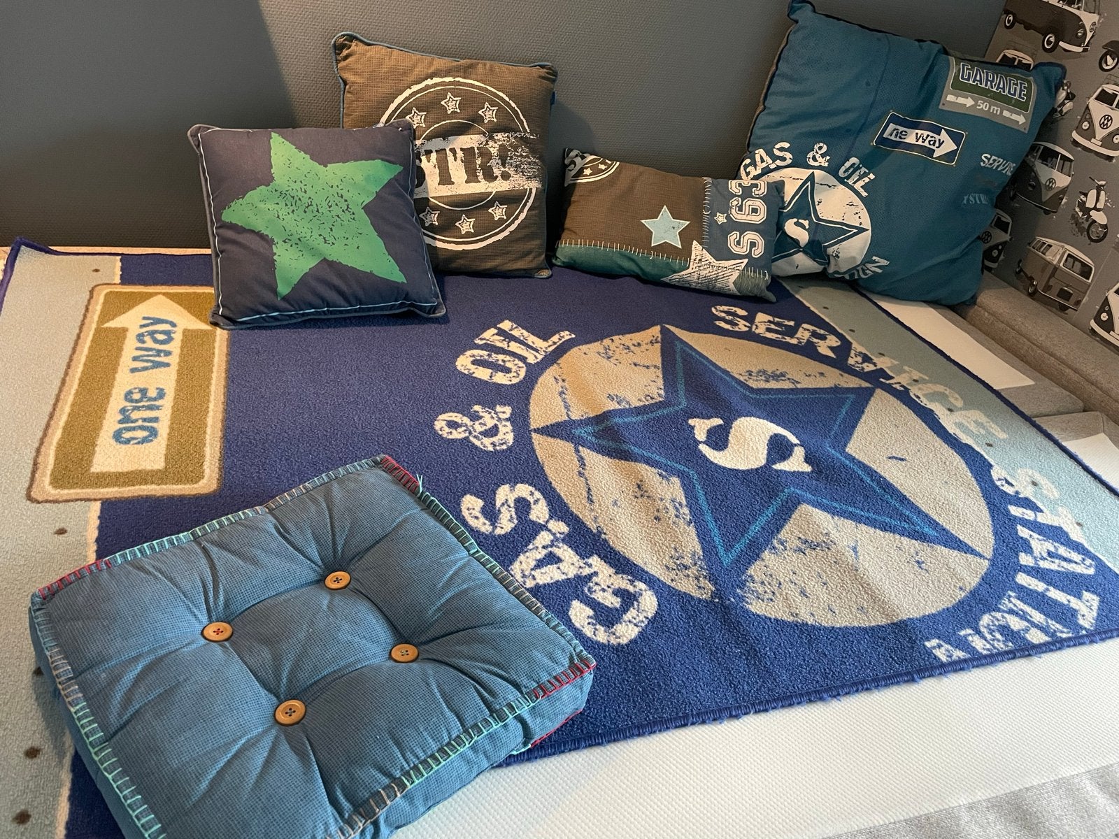 Stoere kussens van Lief! Lifestyle, Overige merken, Gebruikt, Blauw, Met print