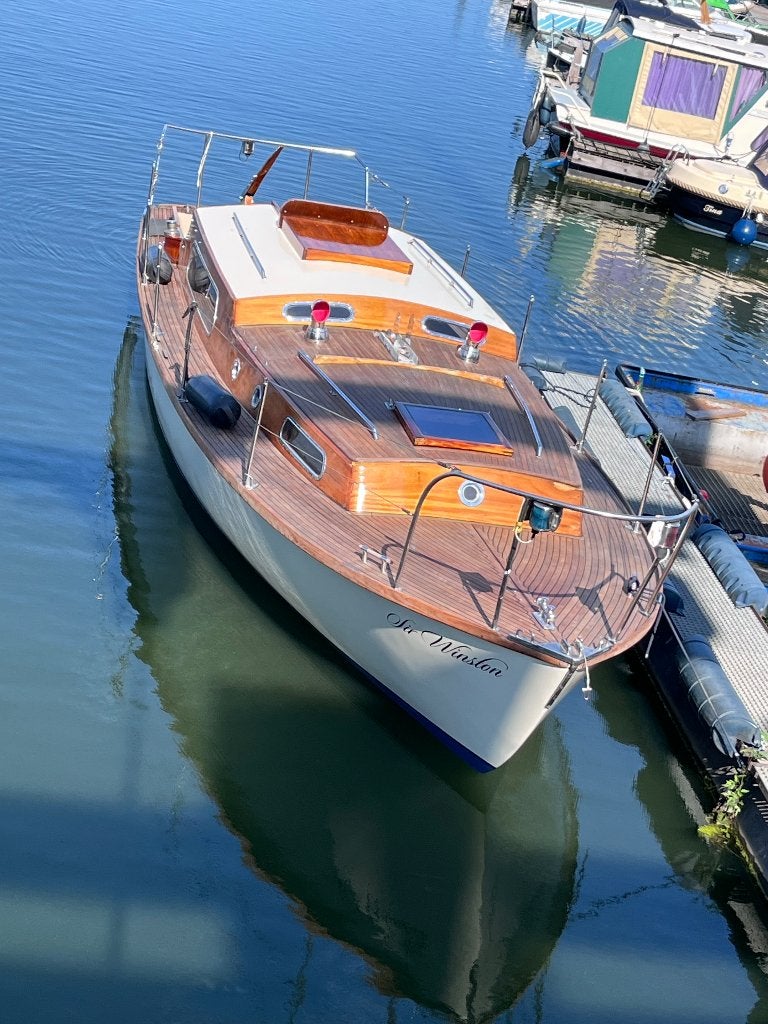 prachtige klassieke houten zeilboot "Sir Winston" 9,8m, Watersport en Boten, Kajuitzeilboten en Zeiljachten, 9 m, Gebruikt, Binnenboordmotor