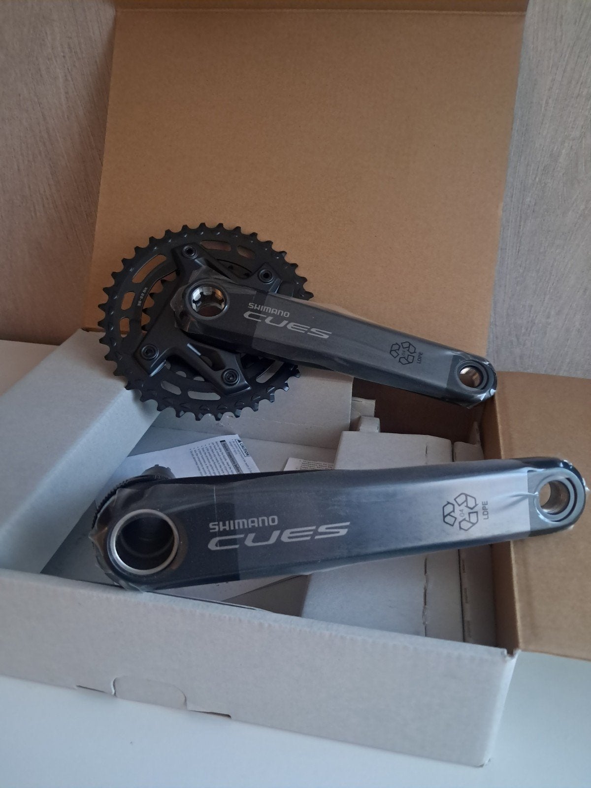 partij: Shimano CUES FC-U6000-2B crankstel, Fietsen en Brommers, Crankstel of Pedalen, Mountainbike, -, -
