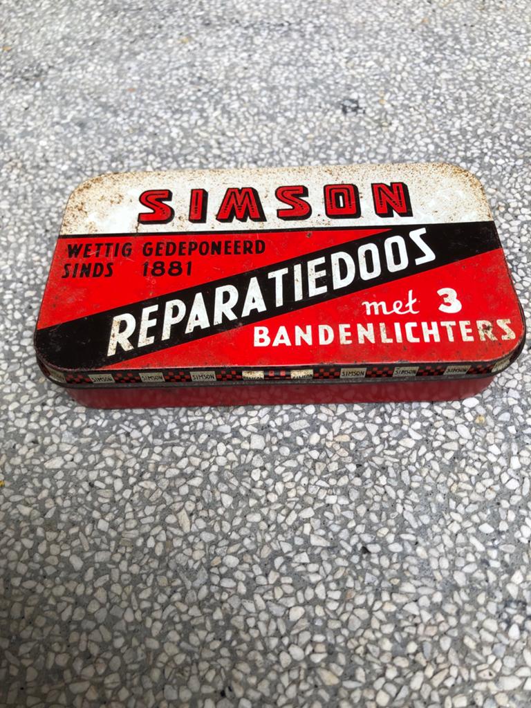 Vintage Simson Reparatie Doos, Fietsen en Brommers, Fietsaccessoires | Overige Fietsaccessoires, Gebruikt, Ophalen of Verzenden