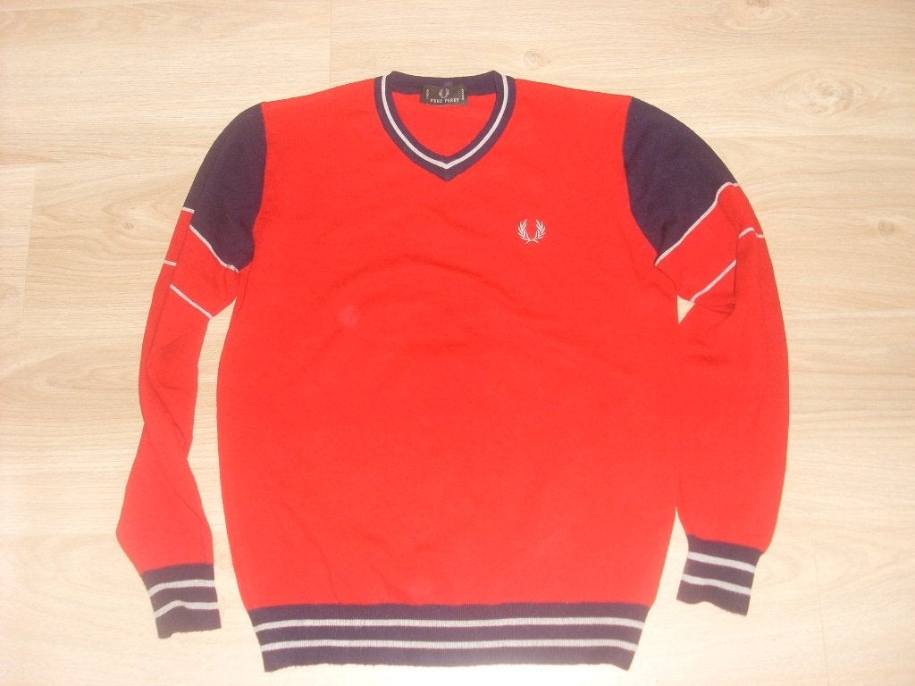 fred perry trui M donker rood, Verzenden, Zo goed als nieuw, Rood