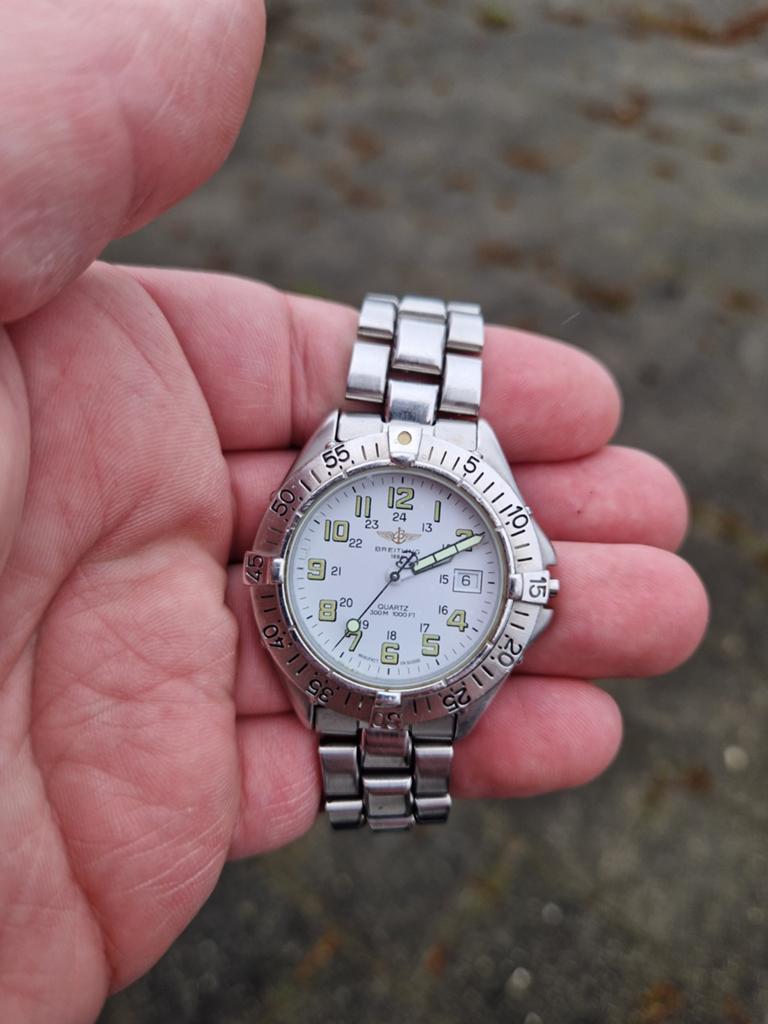 breitling, colt a57035 met box, Staal, Gebruikt, Staal, Breitling