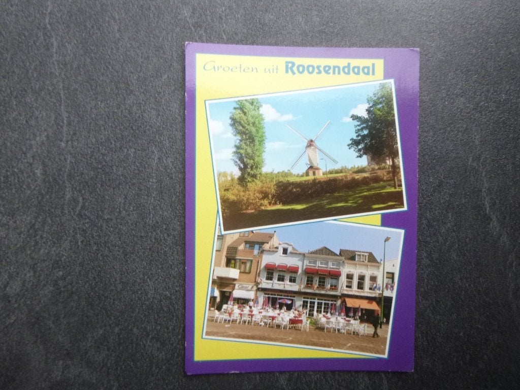 Roosendaal, molen/terras, Verzenden, 1980 tot heden, Noord-Brabant