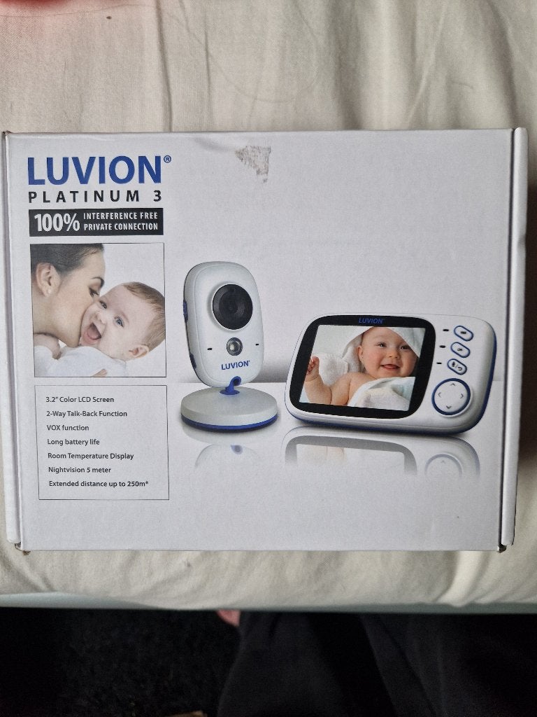 Luvion Platinum 3 babyfoon, Ophalen of Verzenden, Gebruikt, 100 tot 250 meter, Terugspreekfunctie