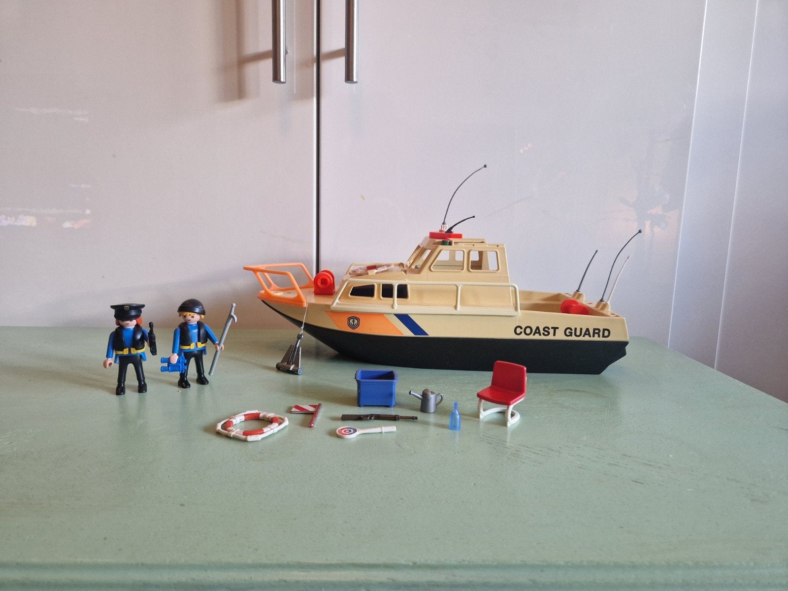 Playmobil boot Coast Guard - niet compleet, goede staat, Kinderen en Baby's, Speelgoed | Playmobil, Gebruikt, Complete set, Ophalen of Verzenden