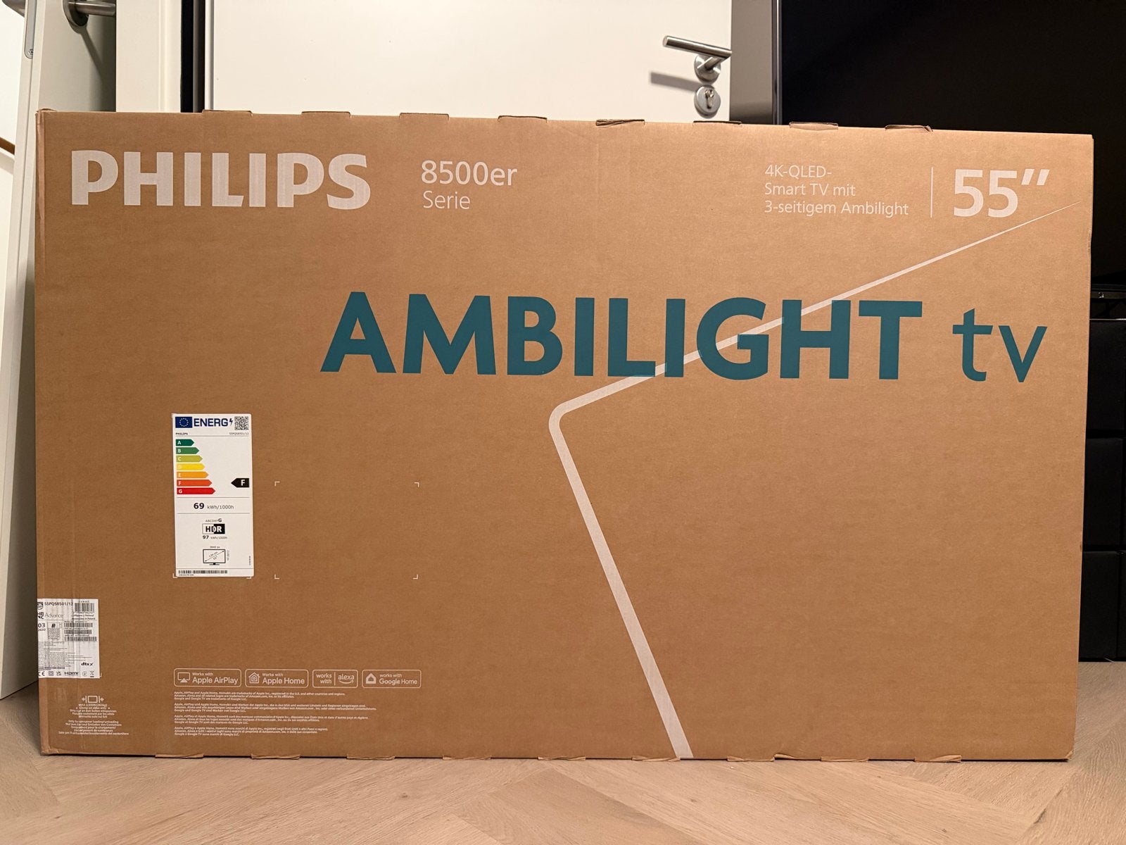 Philips 8500 SERIE - 55PQS8501/12 4K QLED Smart TV 55, Ophalen, Philips, QLED, Nieuw
