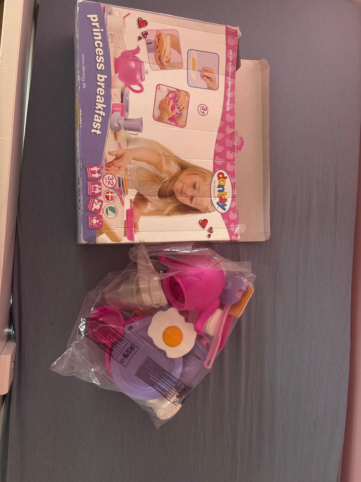 Nieuw!! Dantoy Princess Ontbijt Set - Speelgoed Servies, Ophalen of Verzenden, Zo goed als nieuw, Overige typen