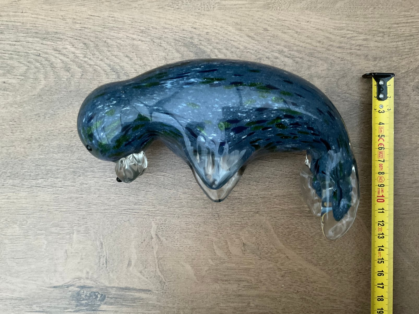 Nieuw blauw grijs Murano glazen zeehondje of zeeleeuw, Antiek en Kunst, Ophalen