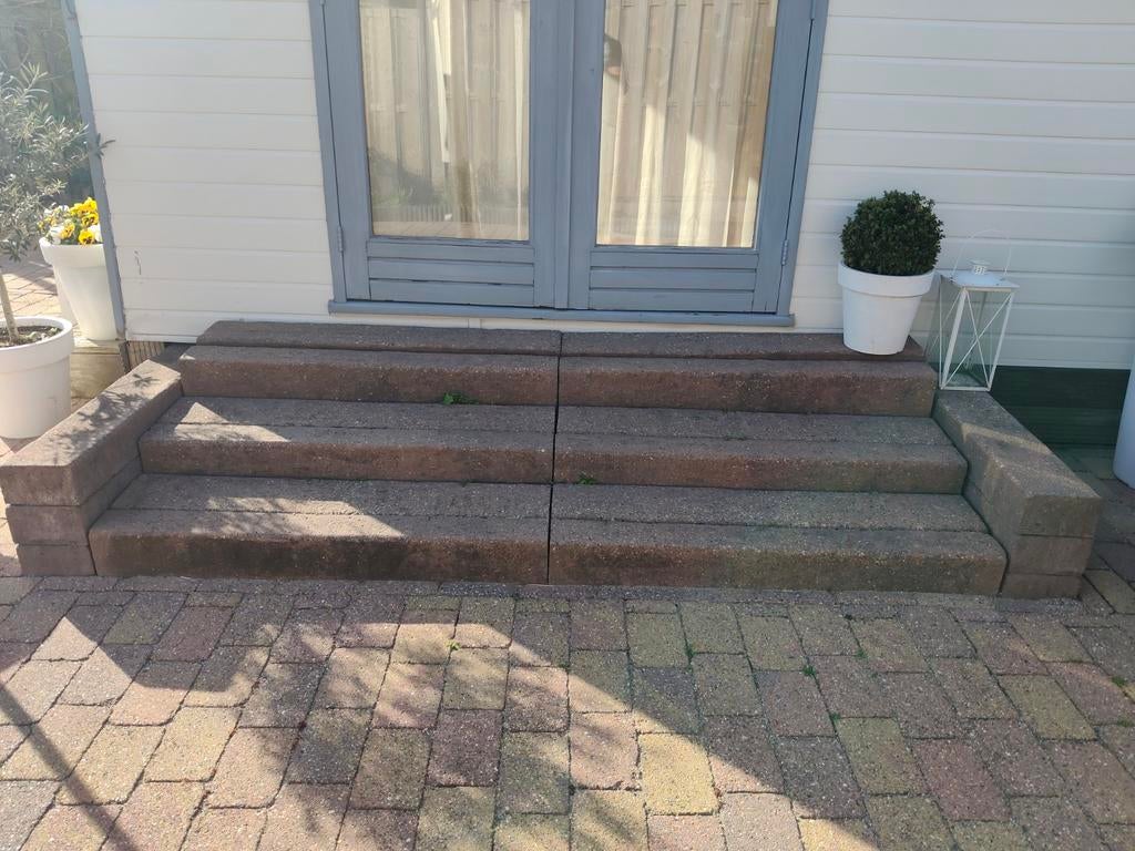 Stenen balken 40 stuks gratis, Tuin en Terras, Bielzen en Borders, Biels, Ophalen of Verzenden, Steen, Beton
