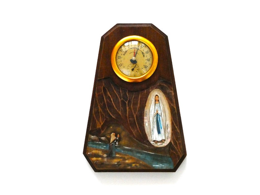 Weerstation Lourdes Frankrijk Bernadette met Maria, Ophalen of Verzenden