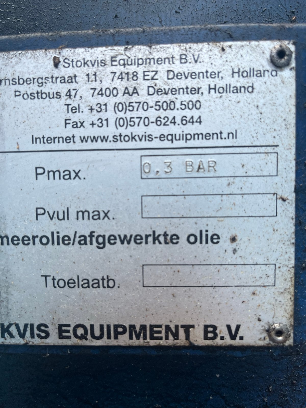 Dubbelwandige Opslagtank Afgewerkte Olie met Certificaat, Ophalen of Verzenden