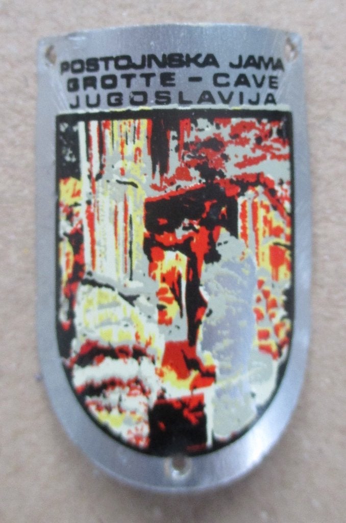 Joegoslavië Wandelstokplaatje (Stocknägel)   aan wandelstok, Ophalen of Verzenden, Gebruikt, Overige typen