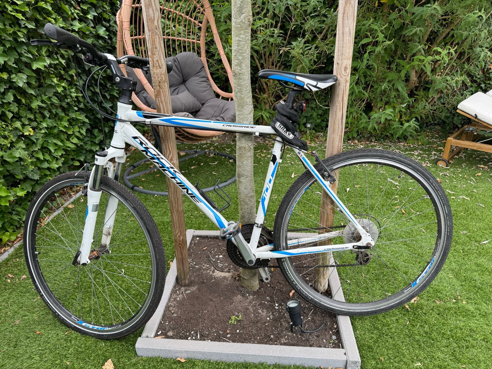 Rock Machine Crossline fiets met 21 versnellingen, Fietsen en Brommers, 28 inch, Gebruikt, Vering, Velgrem