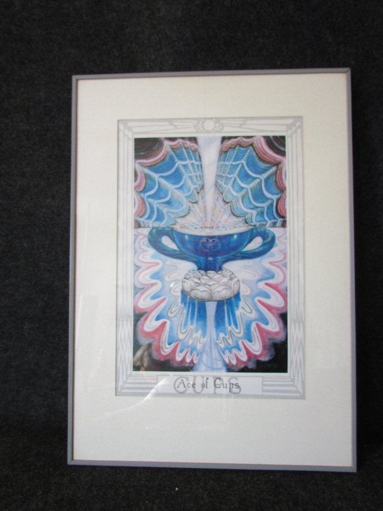 2 Prachtige Ingelijste Thoth Tarot Posters, Ophalen, Rechthoekig Staand, Met lijst, Zo goed als nieuw