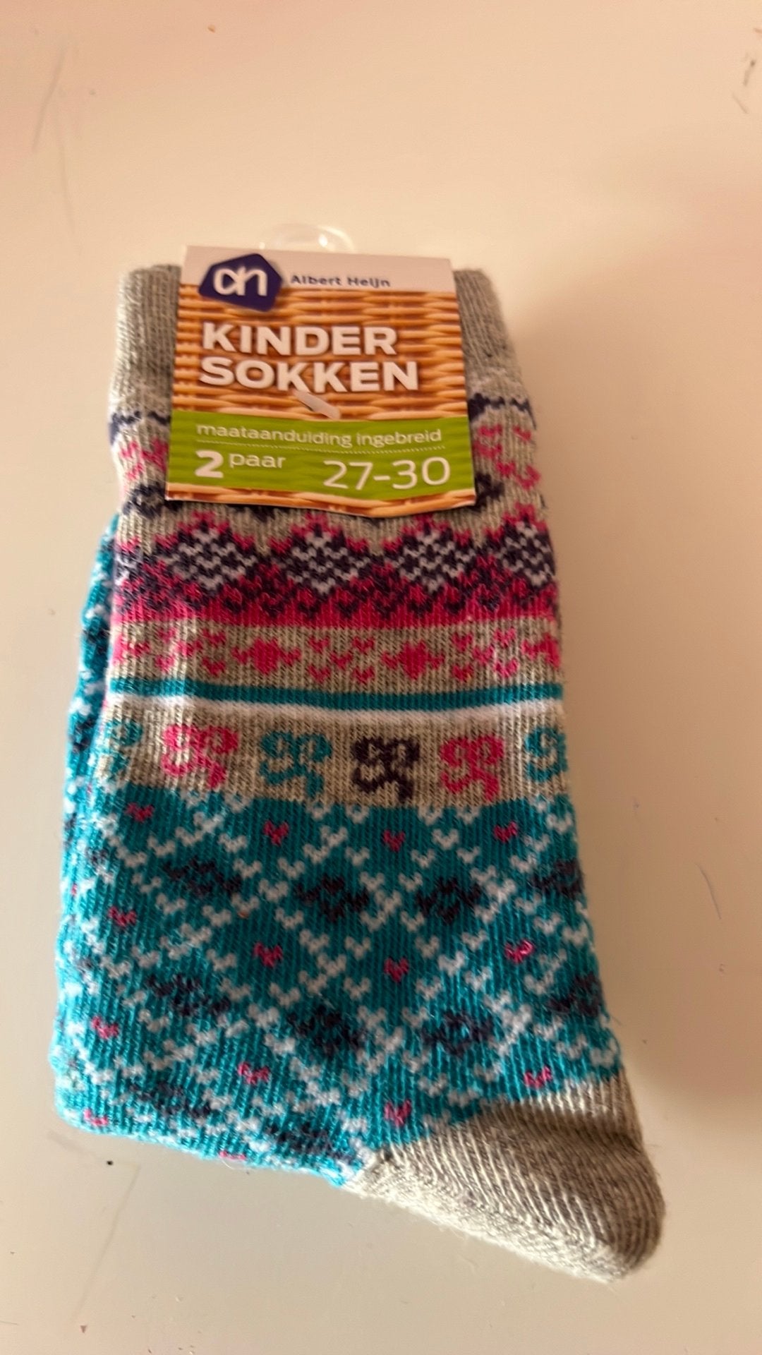Noorse dikke sokken maat 27-30 2 paar nieuw!, Jongen of Meisje, Nieuw, Ophalen of Verzenden, Sokken