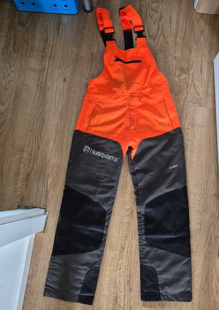 Zaagbroek, Husqverna maat 48, Tuin en Terras, Ophalen, Zo goed als nieuw, Broek, Husqverna