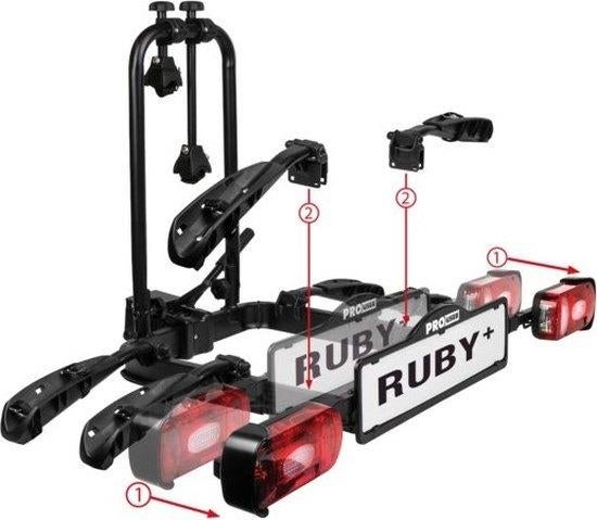 GRATIS--Uitbreiding derde fiets ProUser Ruby----GRATIS, Ophalen, 3 fietsen of meer, Trekhaakdrager, Brede banden