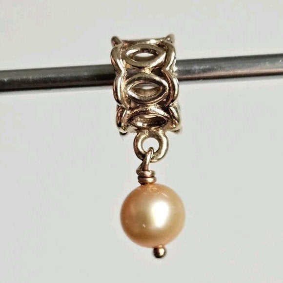 Pandora Winding Pearl dangle (585, 14kt goud), Ophalen of Verzenden, Zo goed als nieuw, Goud, Pandora