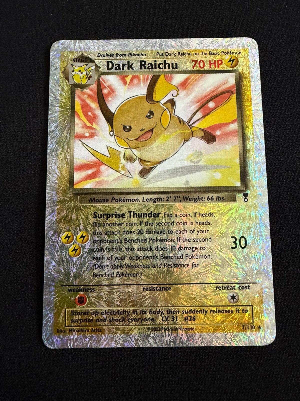 Dark Raichu Legendary Collection Reverse Holo, Ophalen of Verzenden, Gebruikt