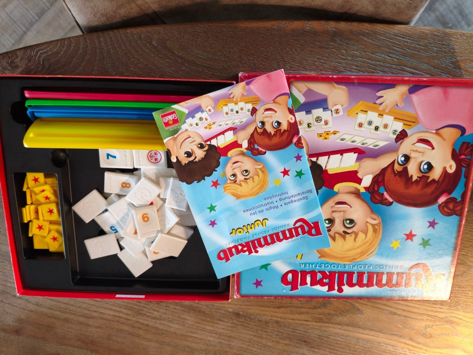 Rummikub Junior Bordspel - Compleet en Zo Goed als Nieuw, Drie of vier spelers, Ophalen of Verzenden, Zo goed als nieuw, Goliath
