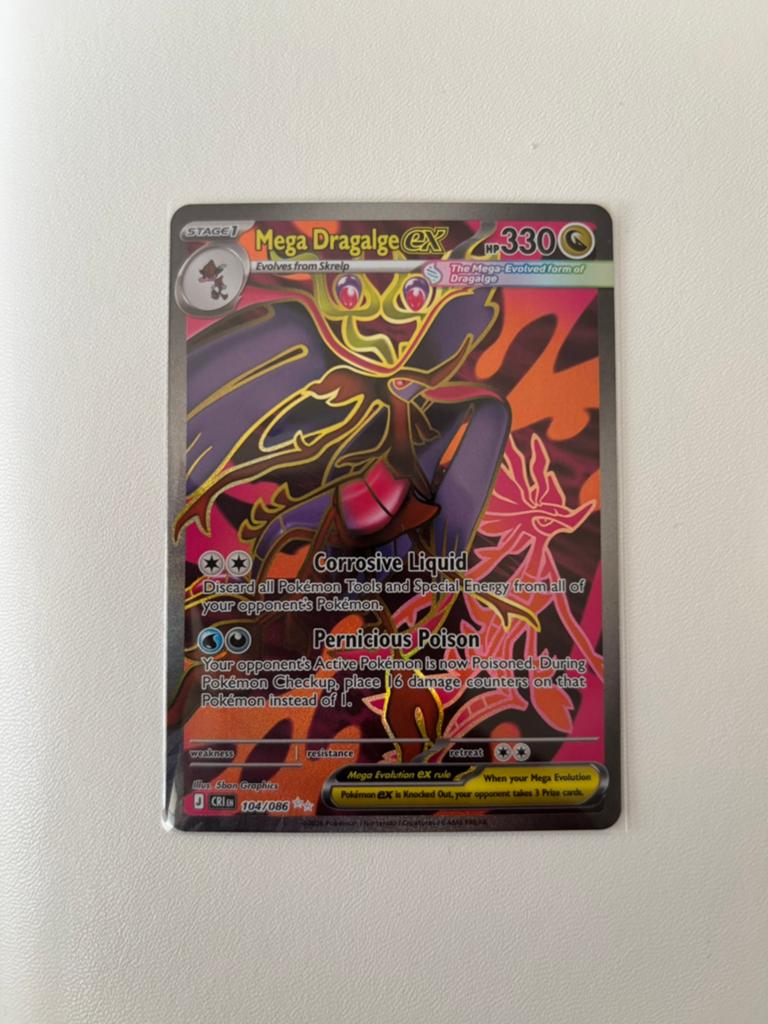 Mega Dragalge ex Pokémon Kaart, Ophalen of Verzenden, Nieuw, Losse kaart