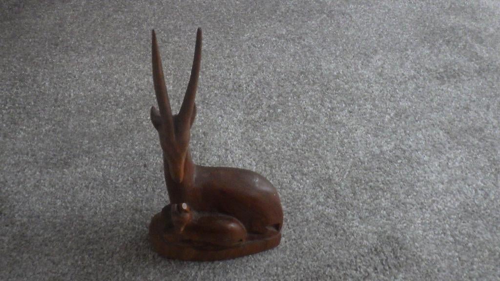 mooi retro houten hert, Ophalen of Verzenden, Overige typen