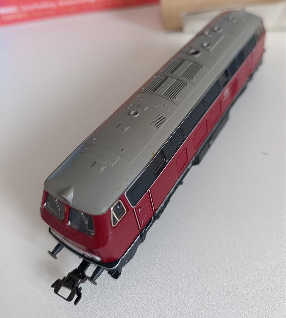 Märklin DB Diesellocomotief V 160 029 - Rood/Grijs, Overige merken, Gebruikt, Ophalen of Verzenden, Gelijkstroom