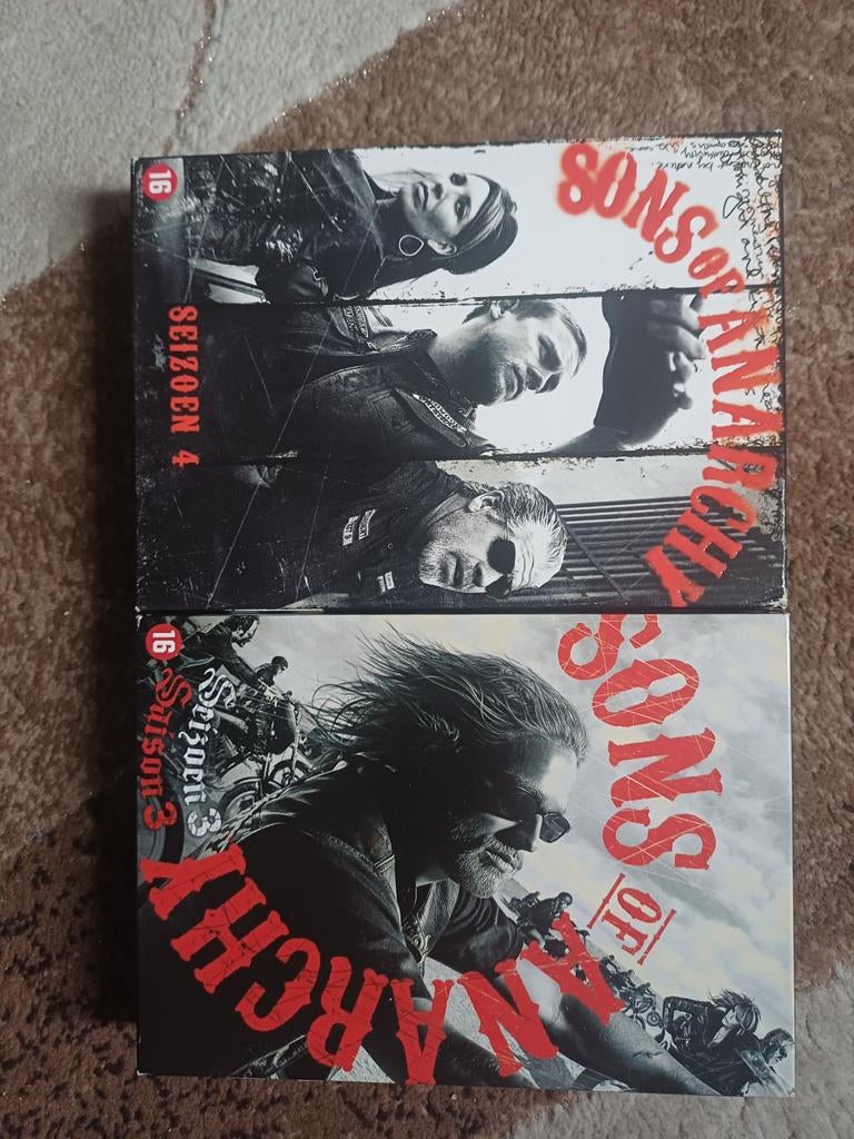 Sons of Anarchy Seizoen 3 & 4 DVD Boxsets, Vanaf 16 jaar, Ophalen of Verzenden, Zo goed als nieuw, Detective en Krimi