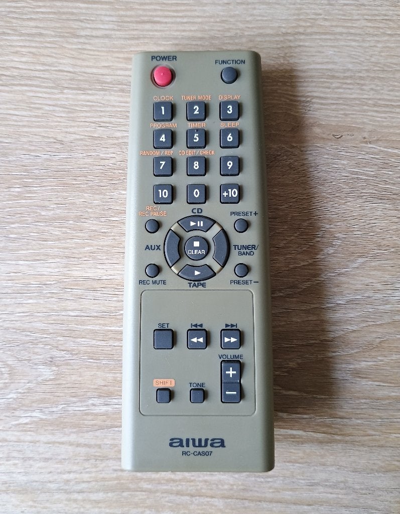 Aiwa rc-cas07 afstandsbediening origineel rm cas07, Ophalen of Verzenden, Gebruikt, Origineel