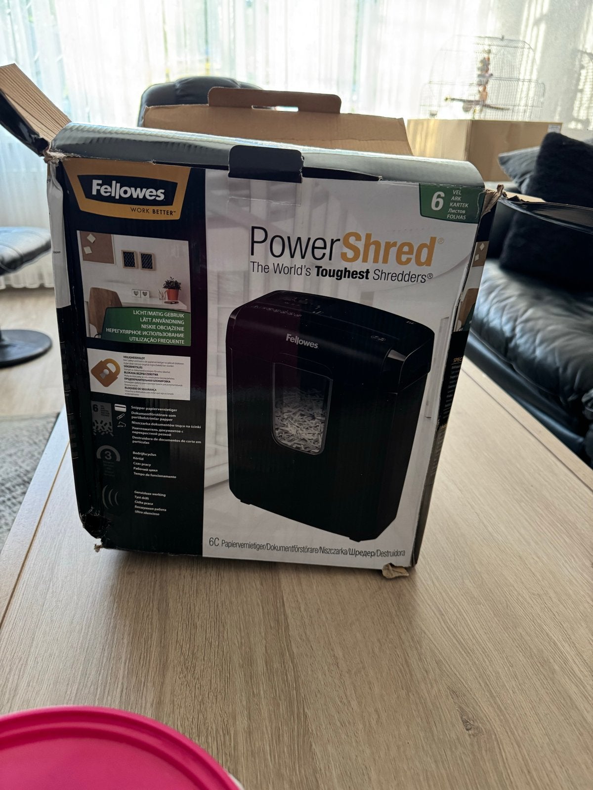Fellowes PowerShred 6C papierversnipperaar, Ophalen of Verzenden