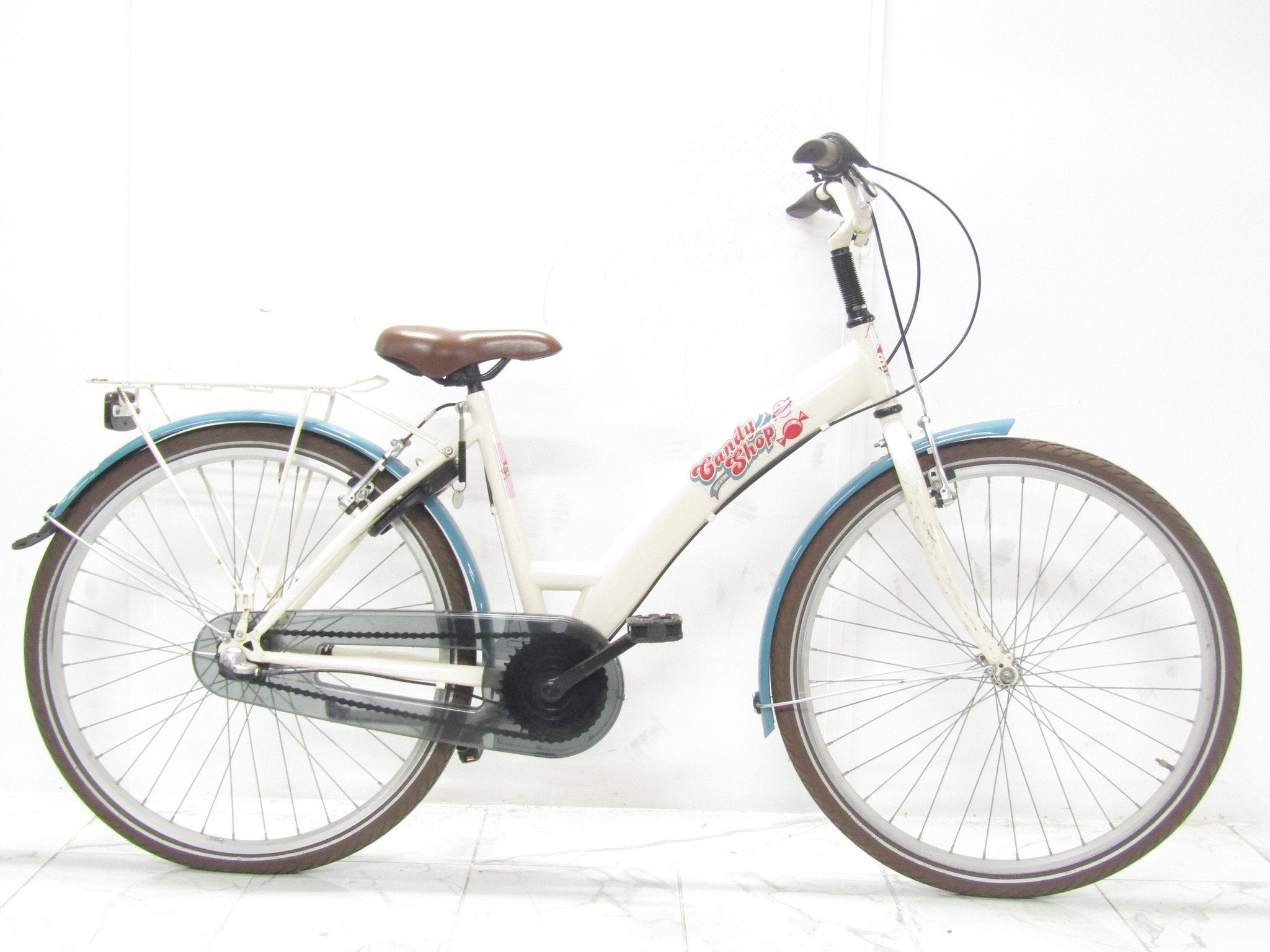Bike fun Candy shop wit meisjes 42cm 26inch, Gebruikt, BIKE FUN, Versnellingen