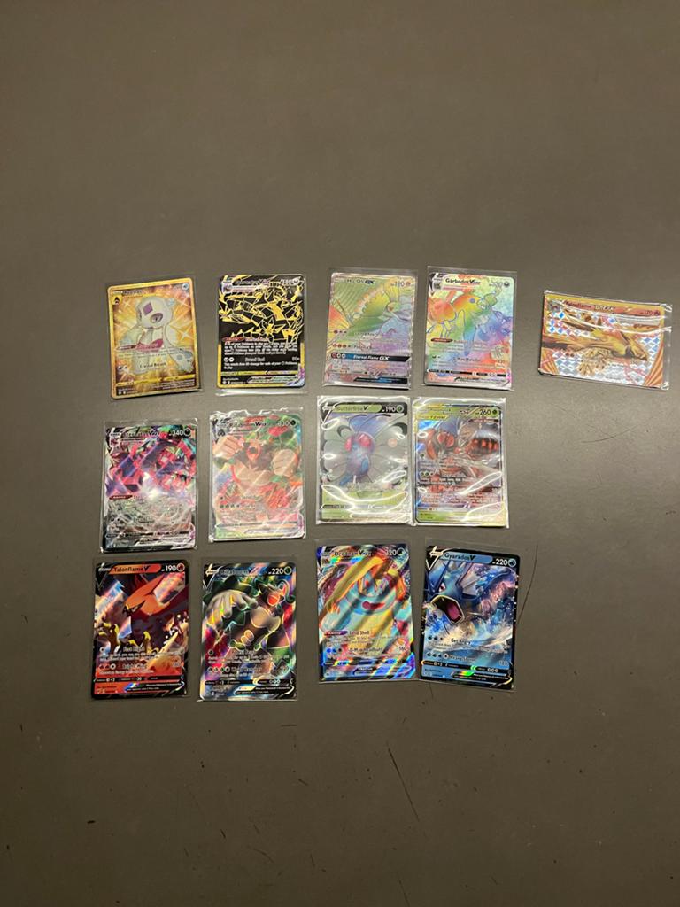 Pokémon Kaarten Collectie - VMAX, V, GX, BREAK, Holo, Ophalen of Verzenden, Zo goed als nieuw, Meerdere kaarten, Foil
