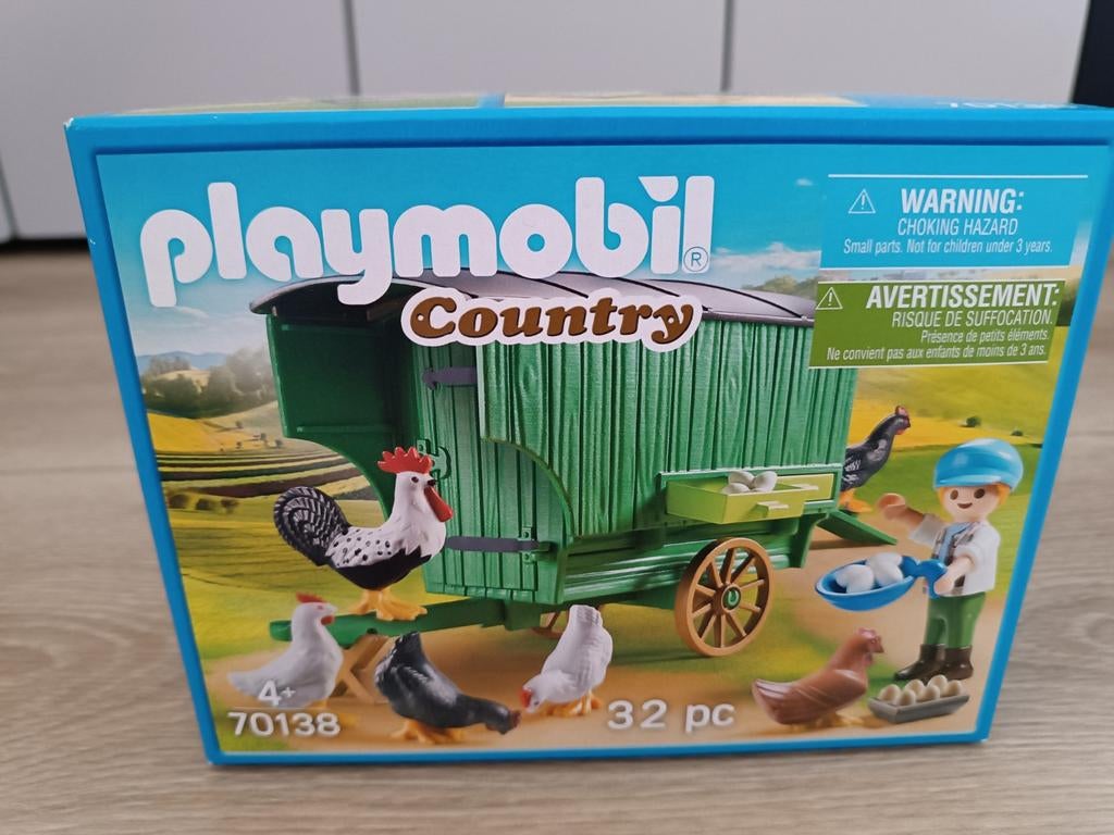 Playmobil Country Kippenhok op Wielen (70138) - Nieuw!, Ophalen, Nieuw, Complete set
