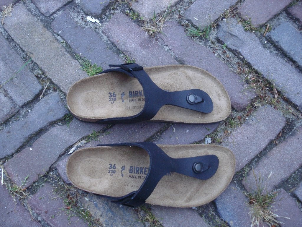 BIRKENSTOCK GIZEH ZWART 36 NIEUW GRATIS VERZENDING PER POST, Slippers, Verzenden, Zwart, Nieuw
